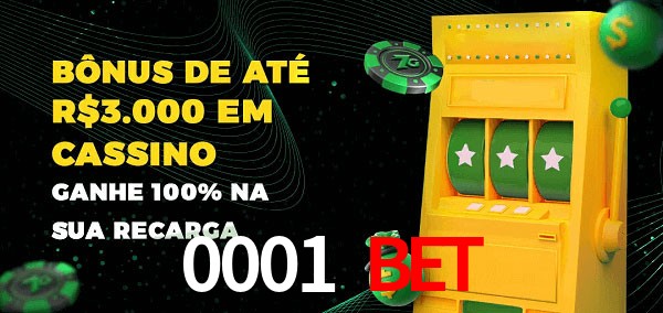 0001 Bet melhor bônus de depósito